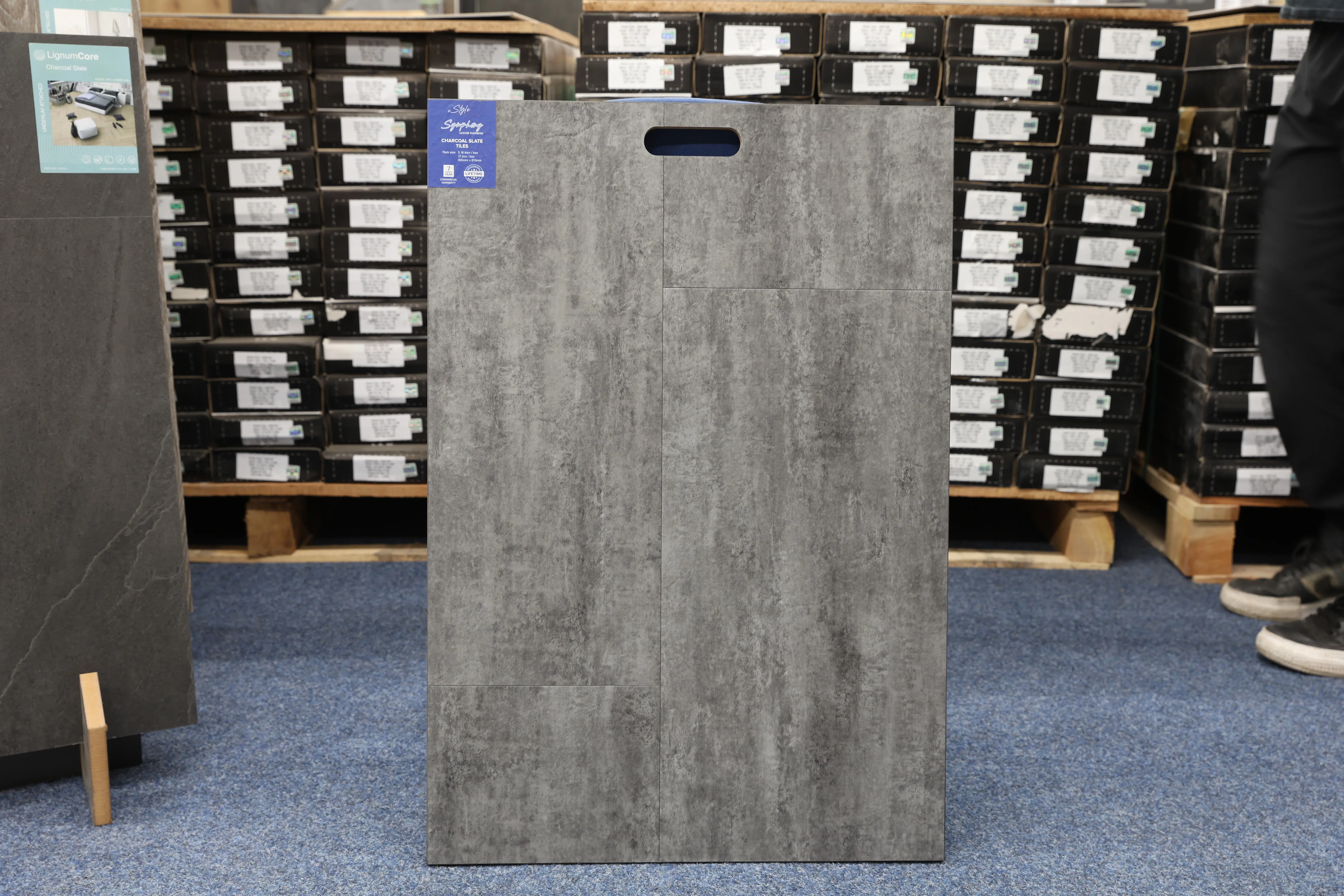 Anthracite Slate 2.5mm Tile LVT