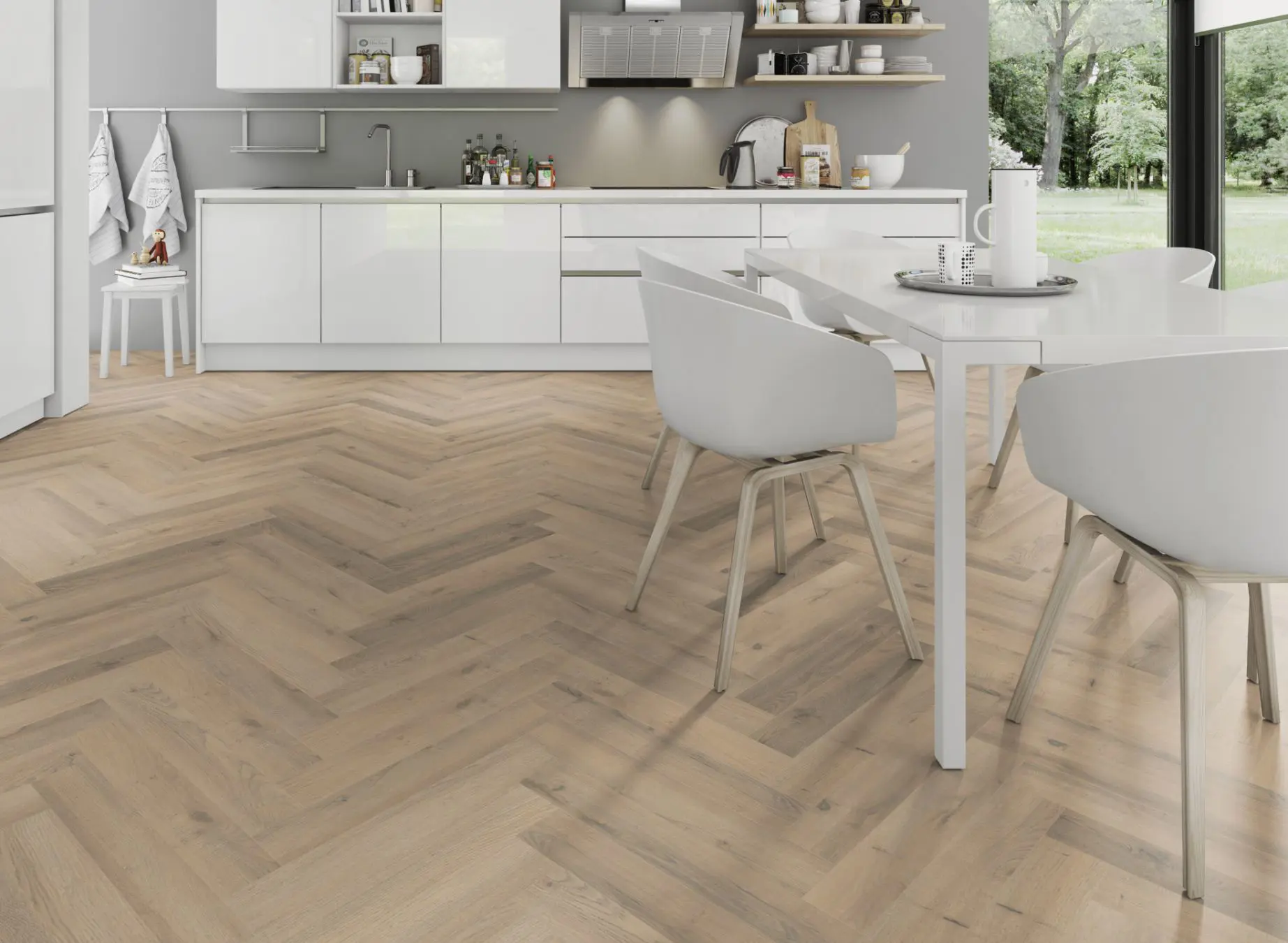 Greek Oak Herringbone 12mm Laminate
