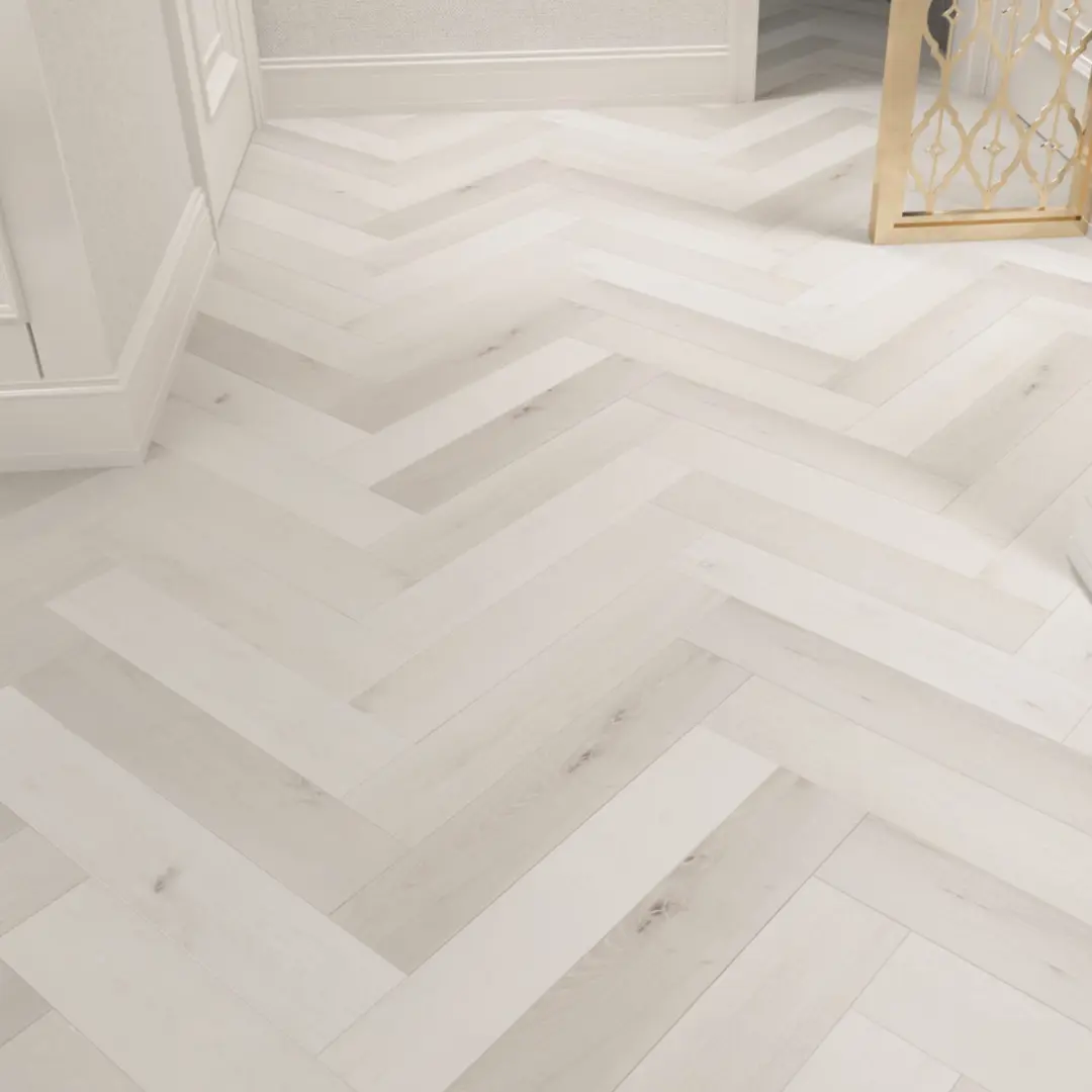 White Maple 5mm SPC Herringbone 
