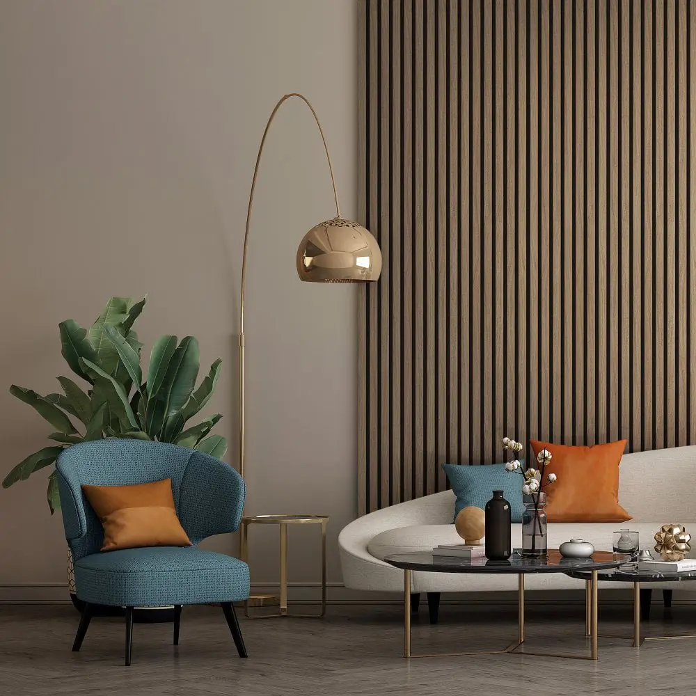 Bleached Walnut 24mm Acoustic Wall Panel - 600x2600mm