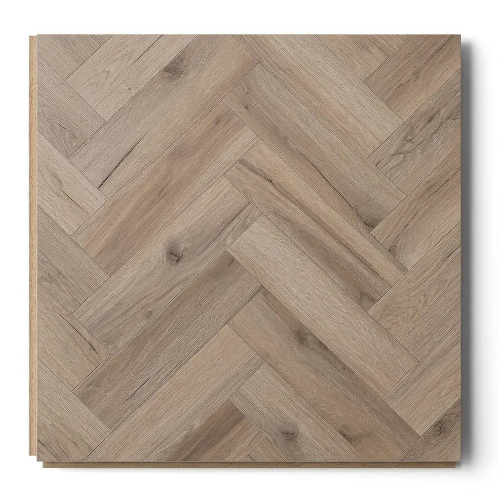 Feathered Light Oak Herringbone Premium 3mm LVT