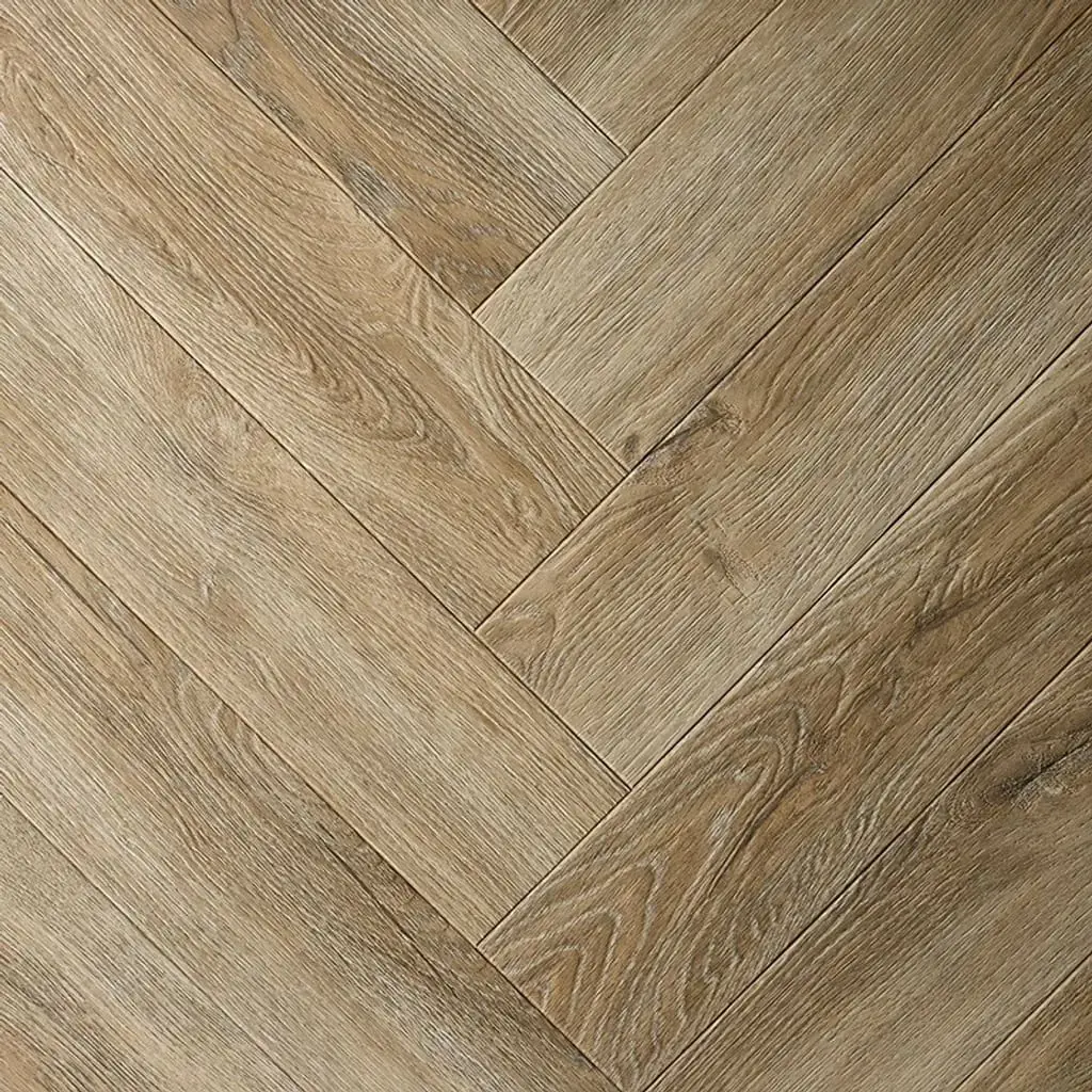 Aged Oak Herringbone Embossed Dryback LVT