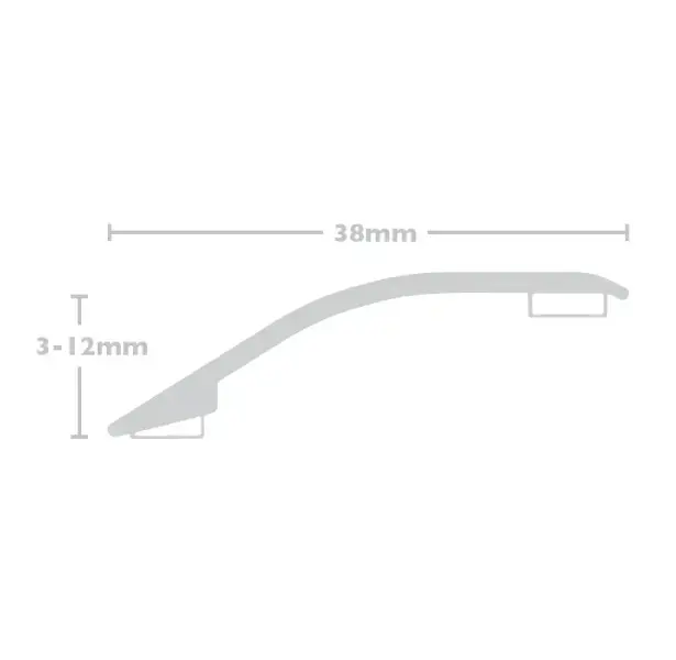 Vanilla Ramp Aluminium Door Bar 0.9m