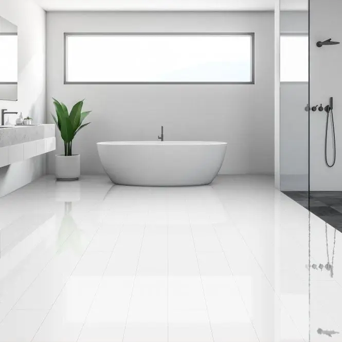 High Gloss White Plank 6mm SPC Click