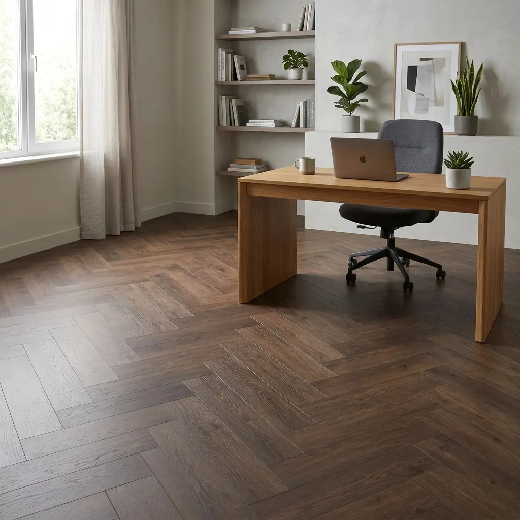 Truffle Walnut 6mm SPC Herringbone