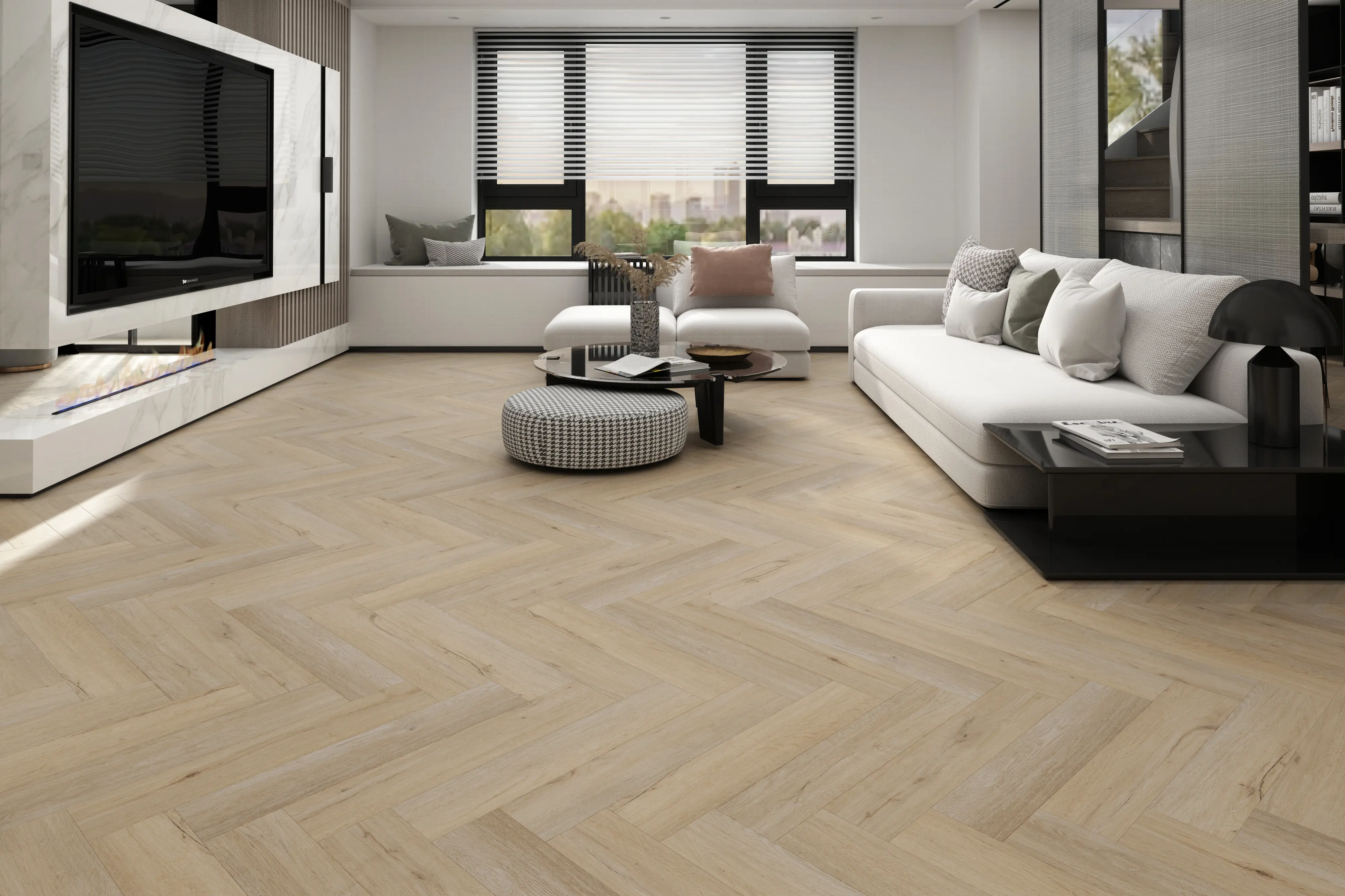 Cottage Oak 5mm SPC Herringbone