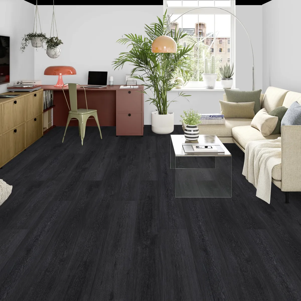 Nightfall Floortex Nightfall Black Oak Premium 6mm SPC Click | Floor Depot