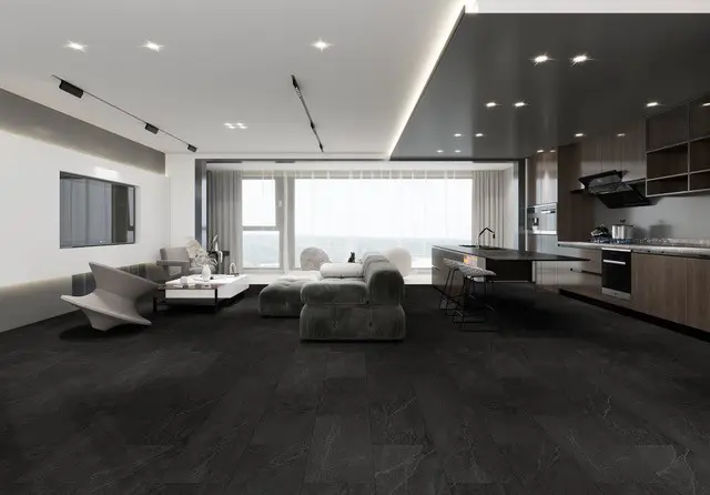 Dark Charcoal 5.5mm SPC Click Tile