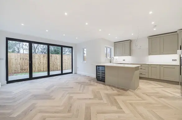 Natural Swiss Oak Premium Herringbone 6.0 SPC Vinyl Click