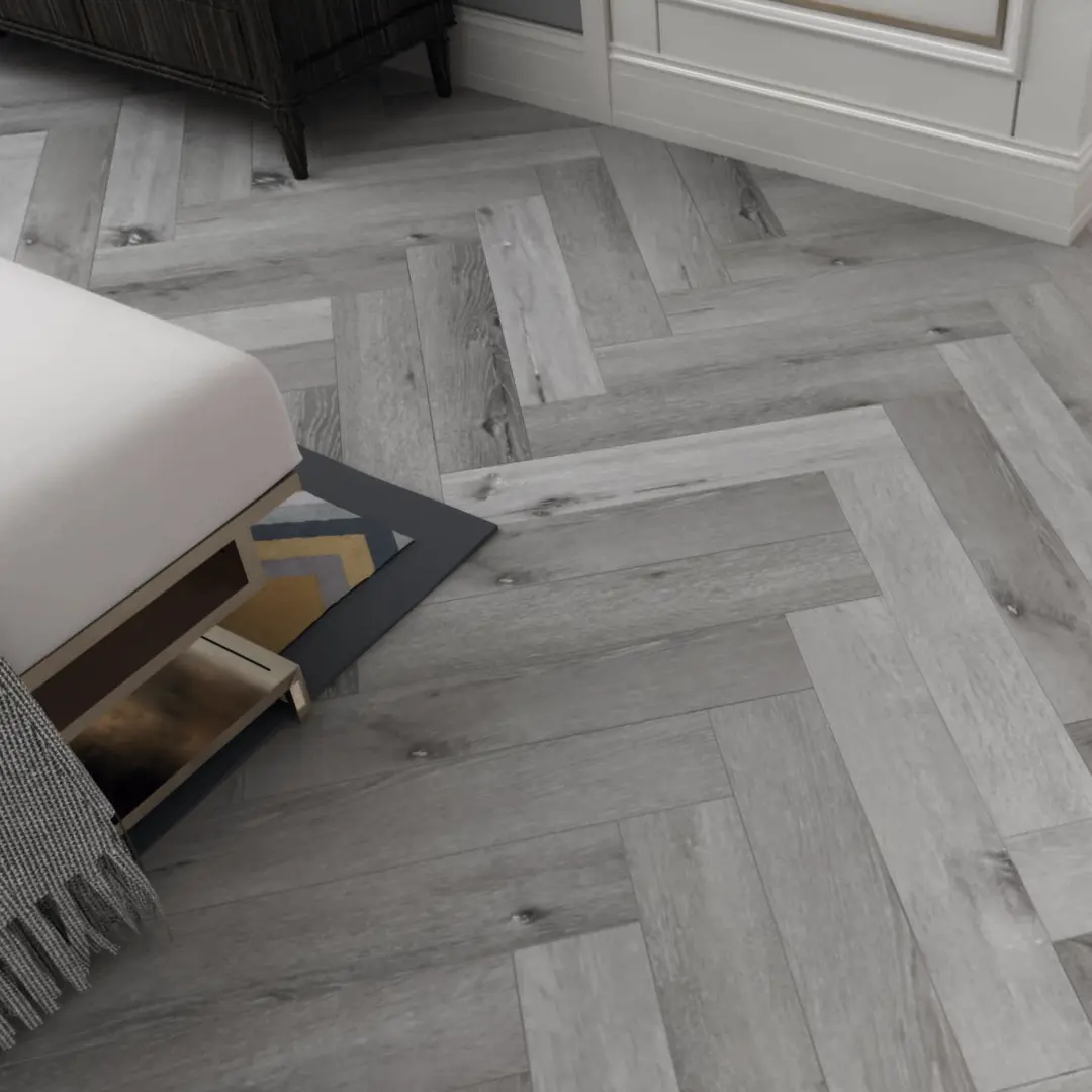 Winter Oak Grey 5mm SPC Herringbone
