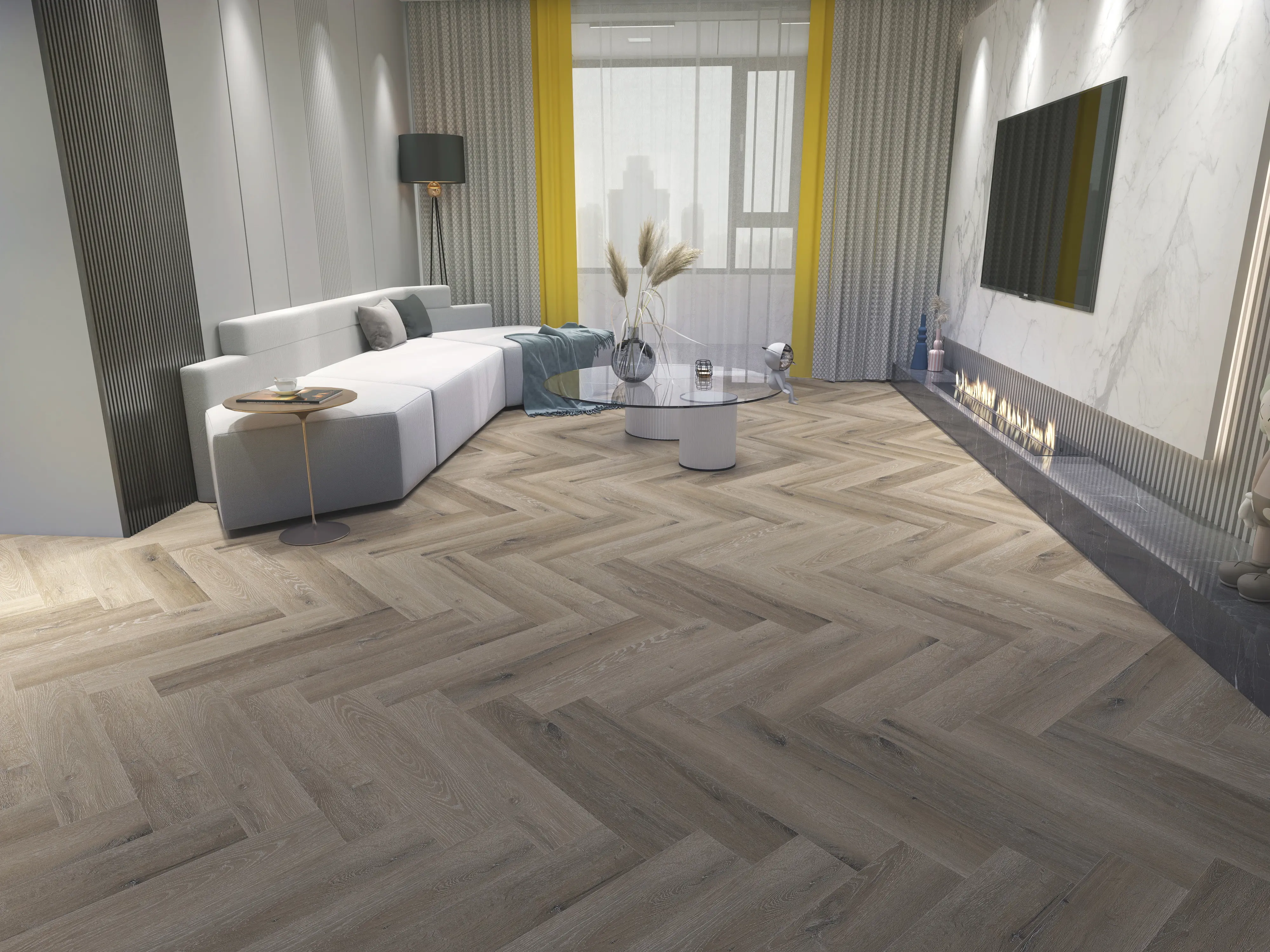 Barn Wood Oak Herringbone Premium 3mm LVT