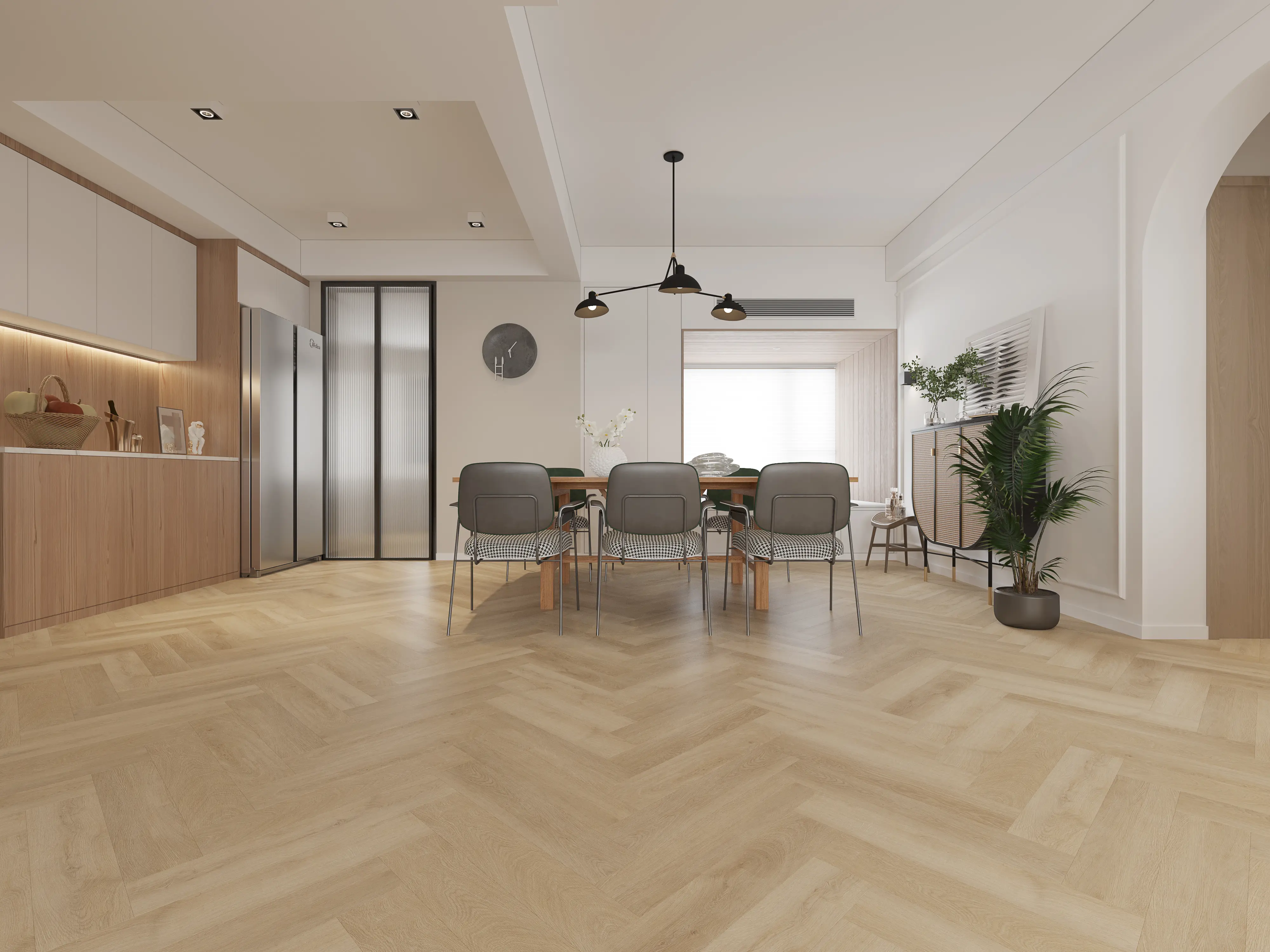 Sandstone Oak 2.5mm Herringbone LVT