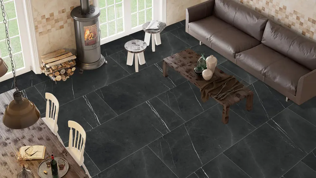 Toledo Nero Floor & Wall Tile - Porcelain 600x1200mm