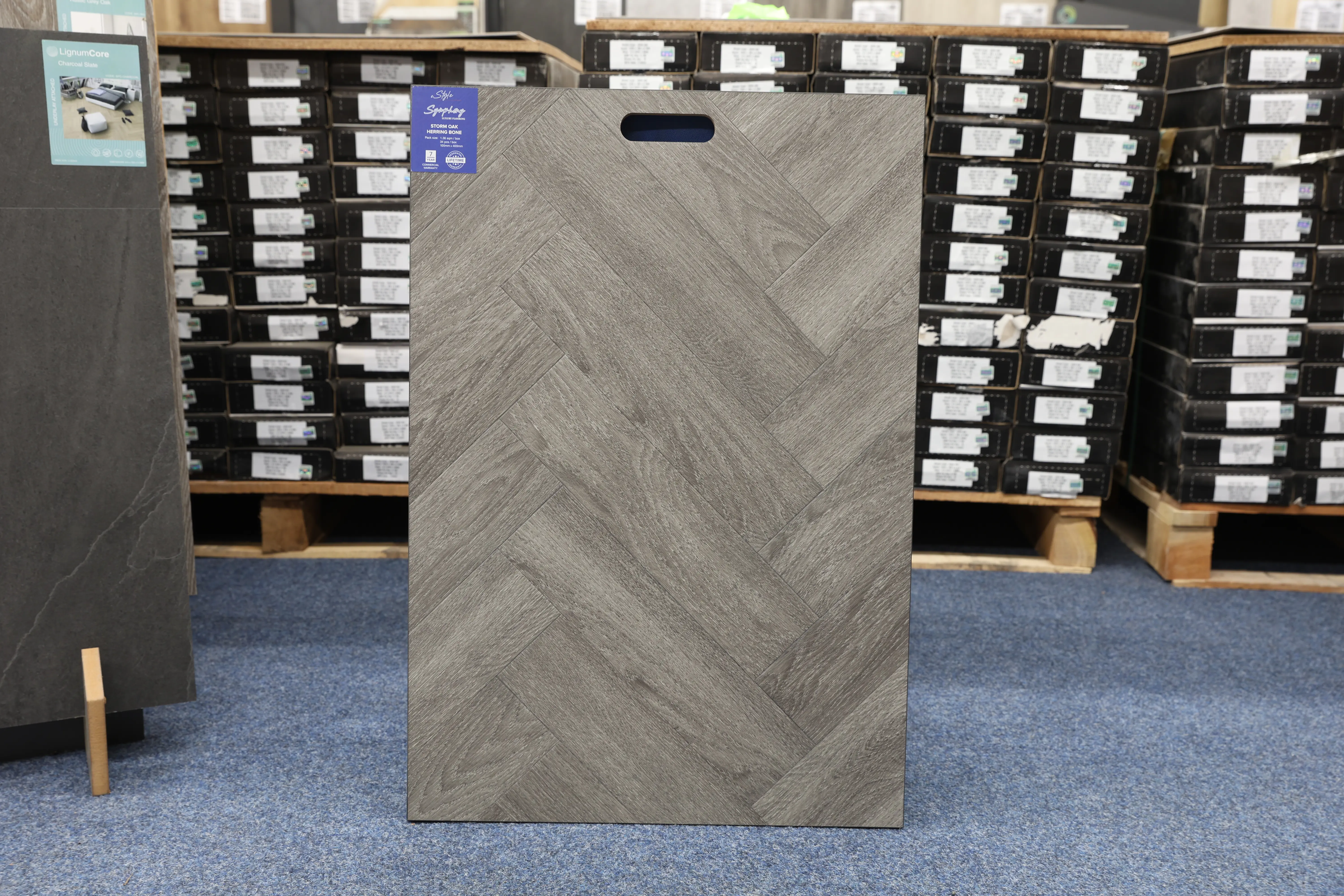 Sky Grey Oak Herringbone 2.5mm LVT