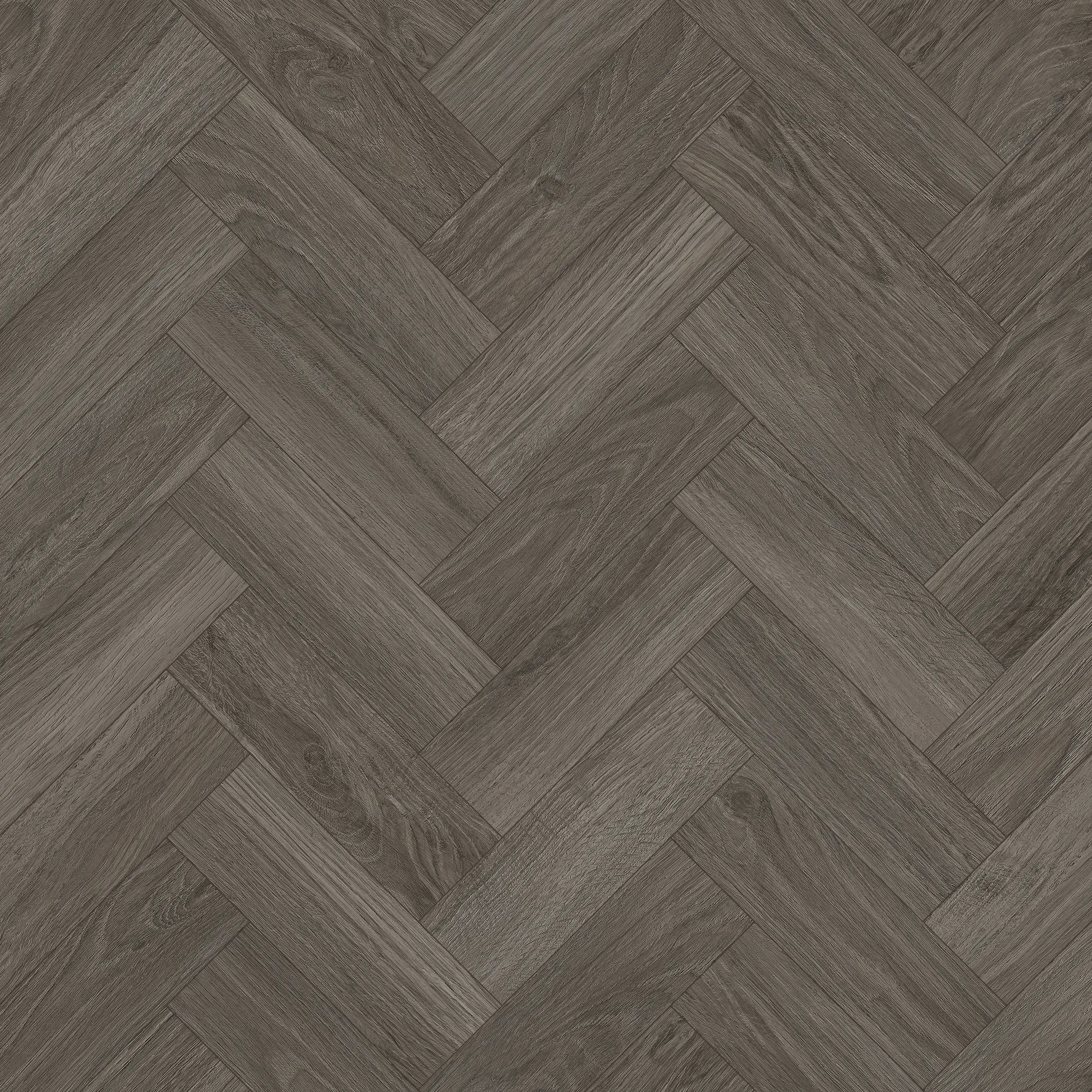 Shadow Grey Oak Herringbone Dryback LVT