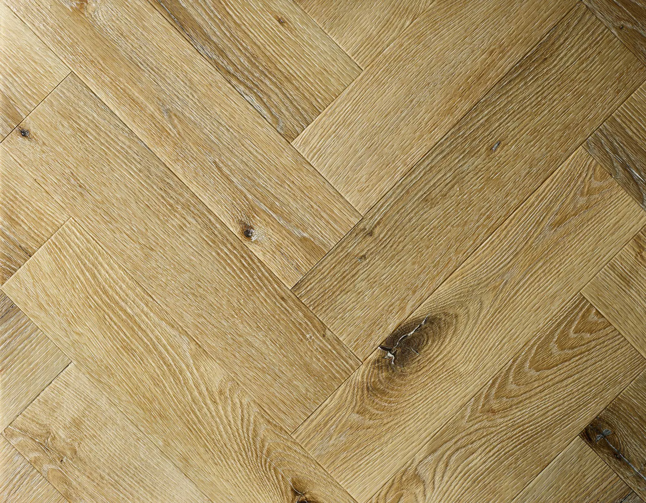Washed Oak Herringbone Embossed Dryback LVT