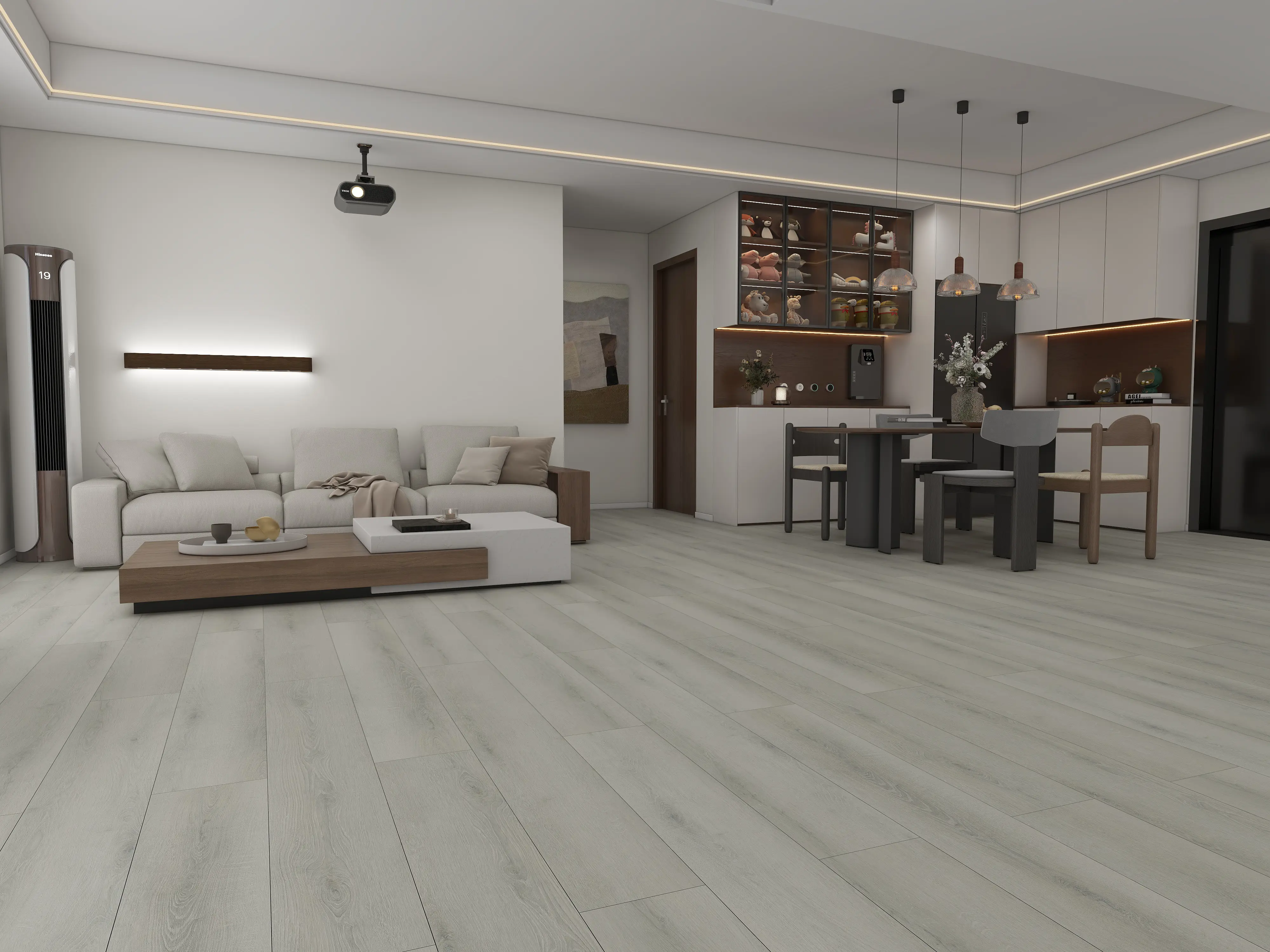 Washington Light Grey Premium 3mm LVT