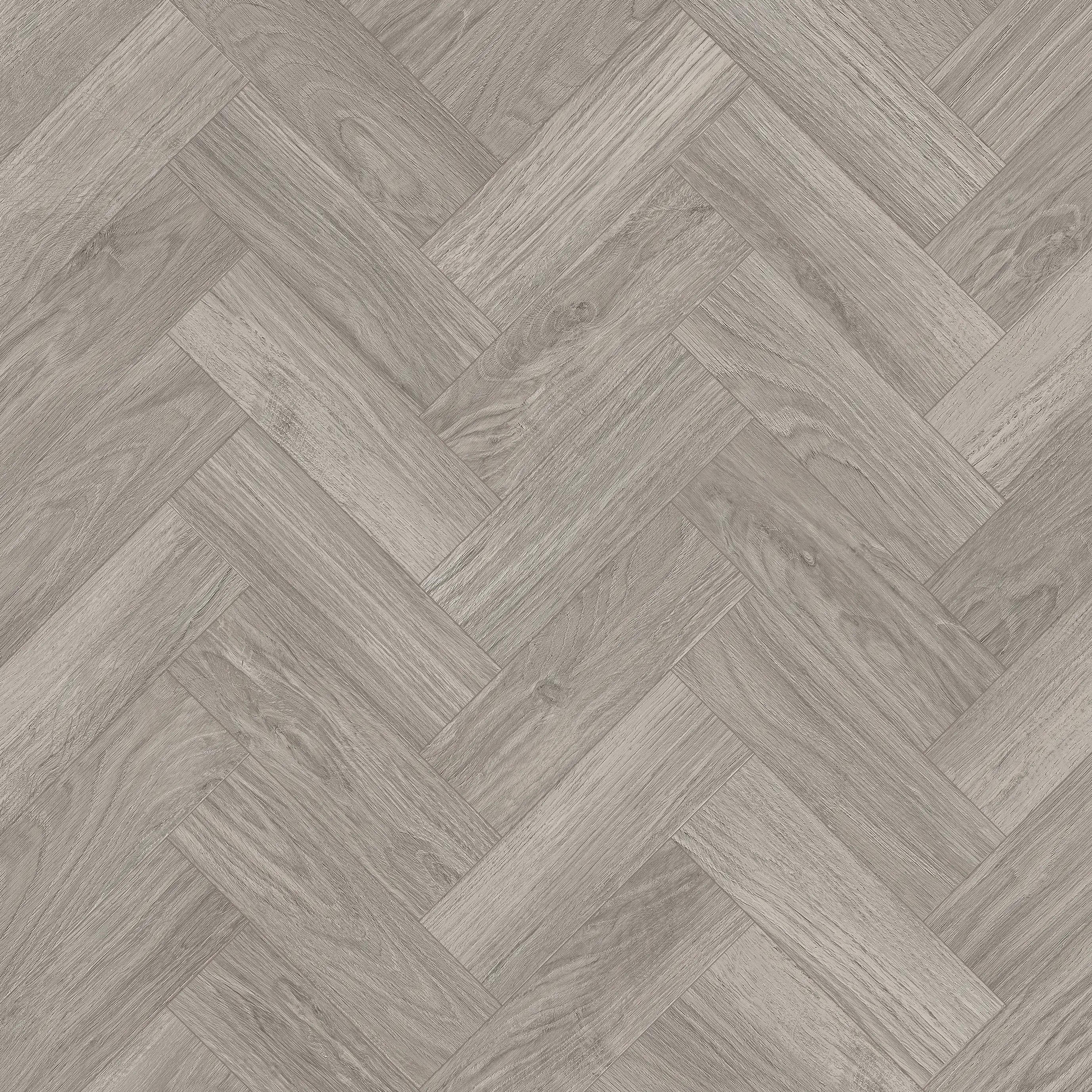 Dove Grey Oak Herringbone Dryback LVT