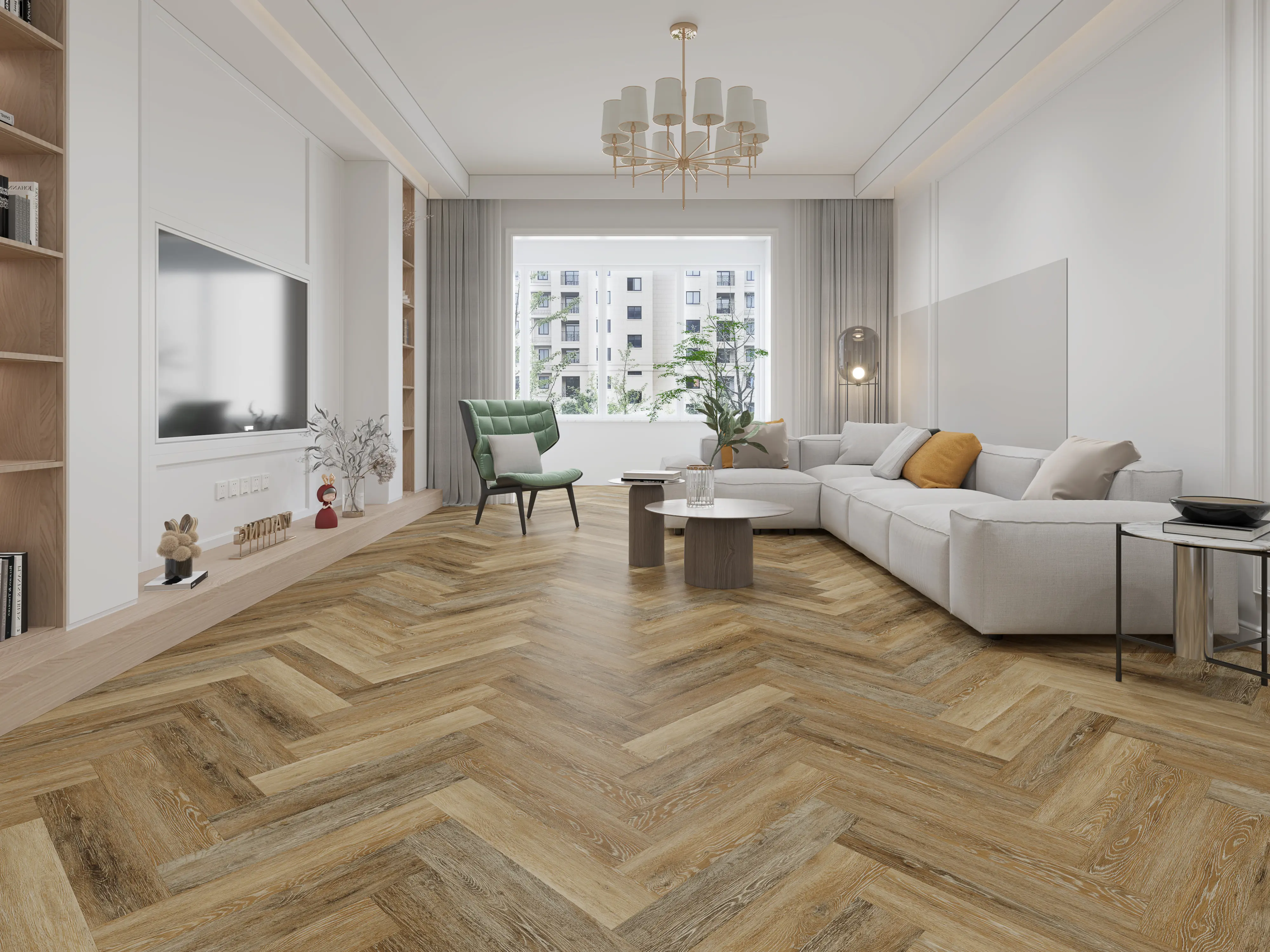 Barn Oak 2mm Herringbone LVT