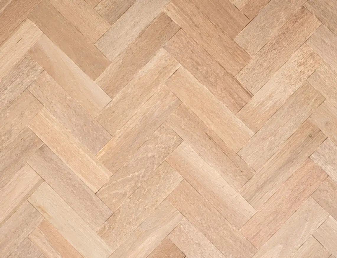 Misty 10mm Unfinished Engineered Oak Herringbone
