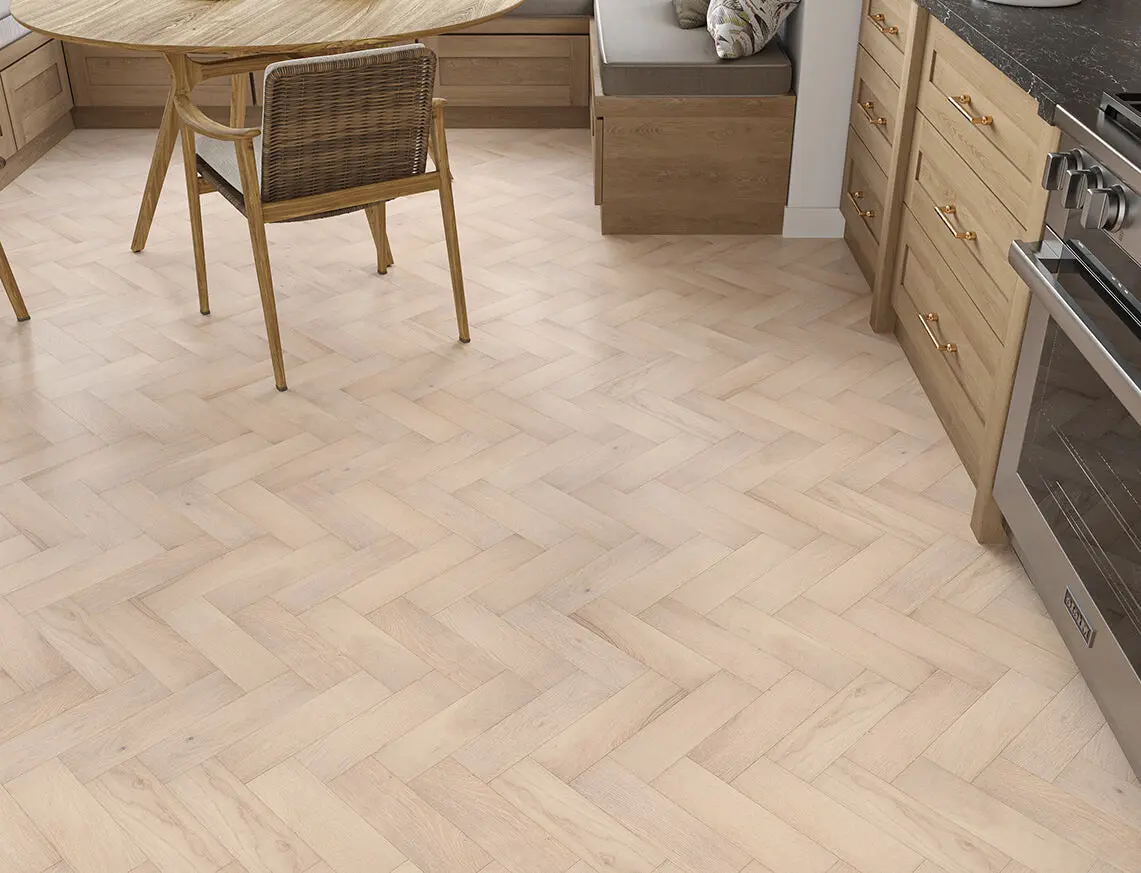 Barley 14mm Engineered Oak Herringbone