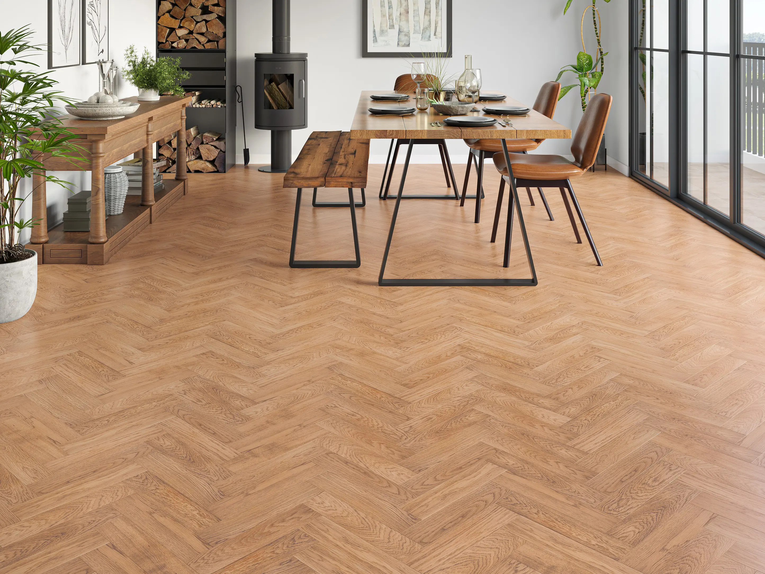 Dune 20mm Engineered Oak Herringbone