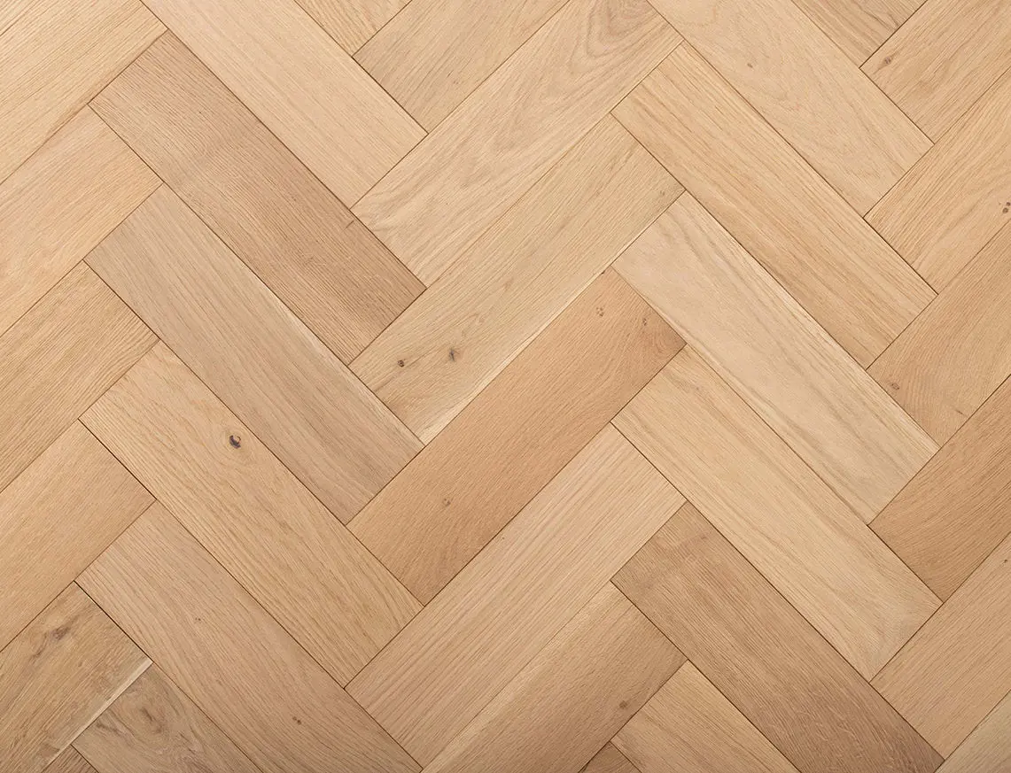 Straw 14mm Engineered Oak Herringbone