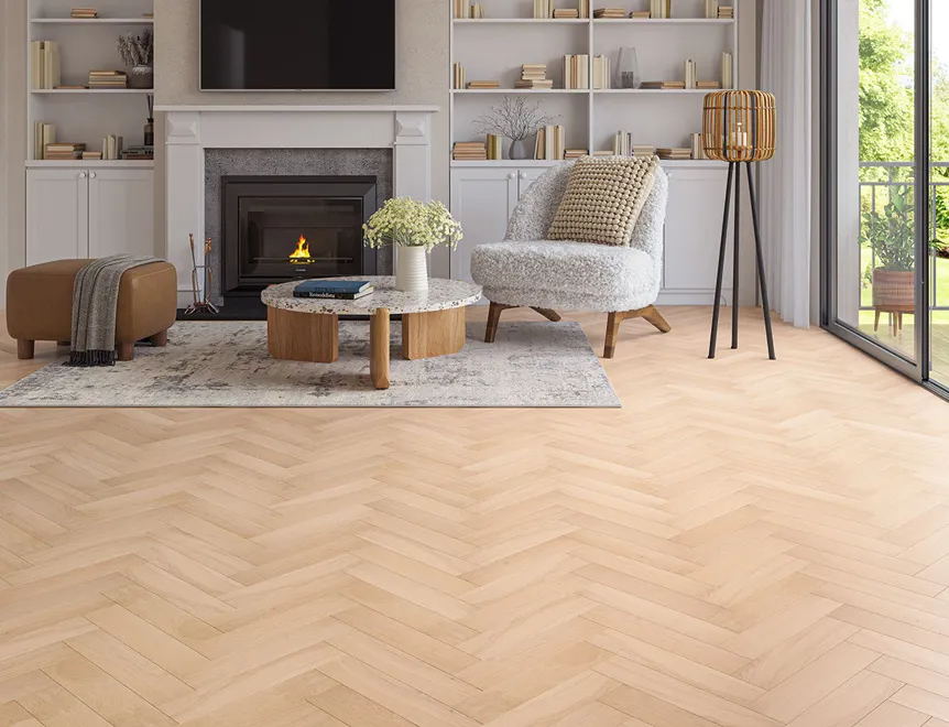 Altai 15mm Invisible Engineered Oak Herringbone | Floor Depot