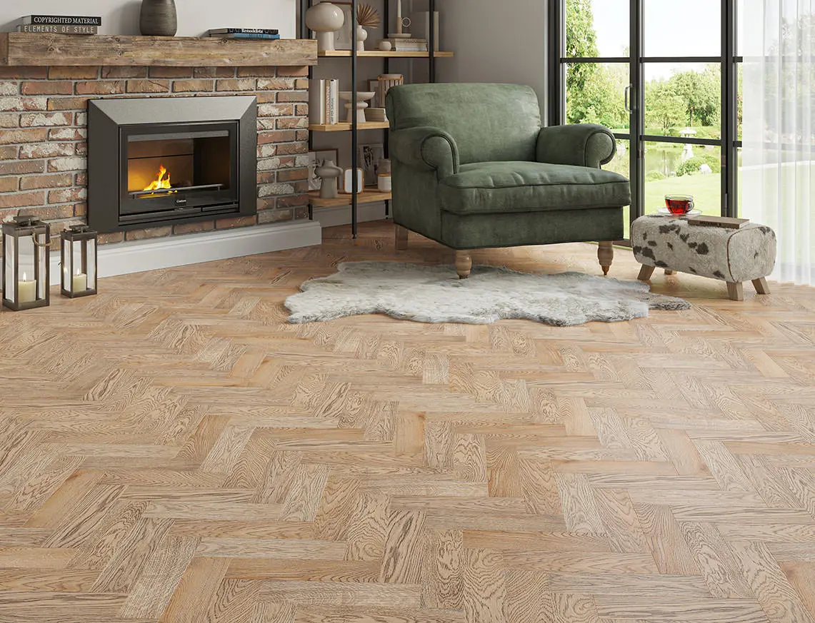 Highmoor 15mm Engineered Oak Herringbone