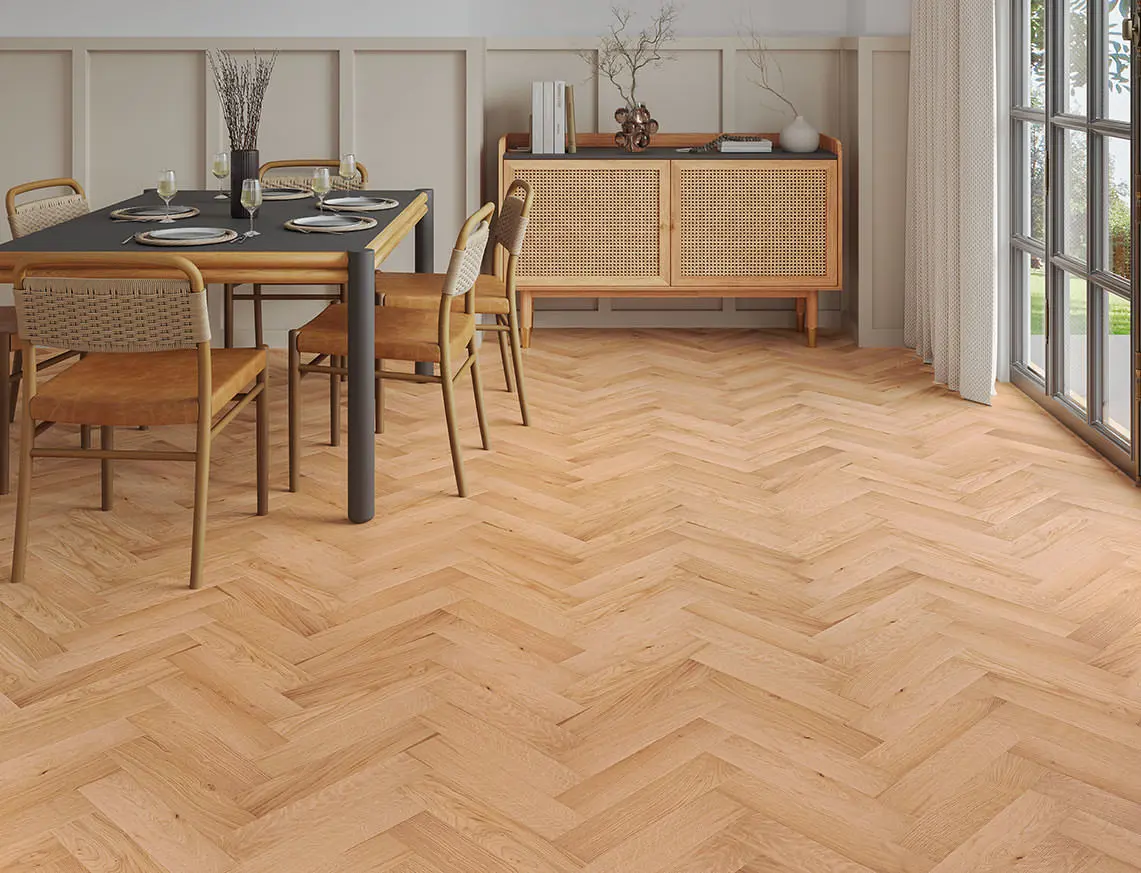 Barrowmere 15mm Engineered Oak Herringbone