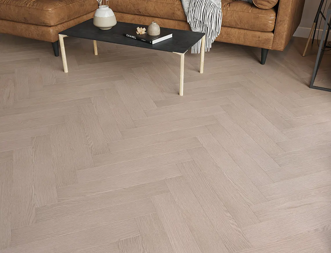 Helmsford Grey Oak 8mm Laminate Herringbone