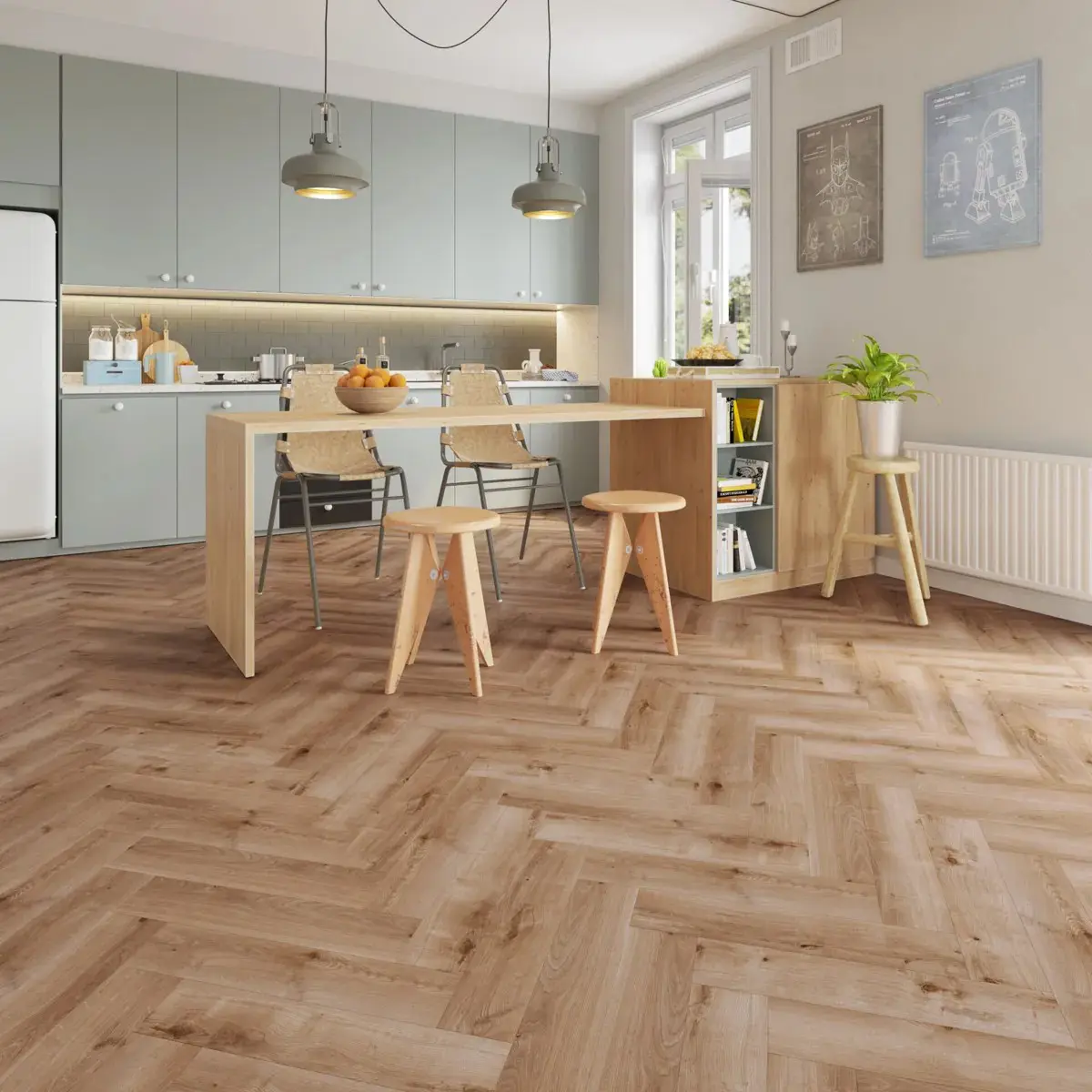 French Oak 2.5mm Herringbone LVT